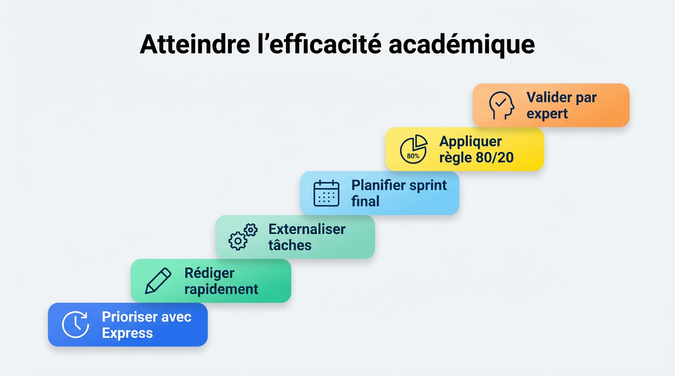 Infographie mémoire en retard rattraper - Points clés et méthodologie