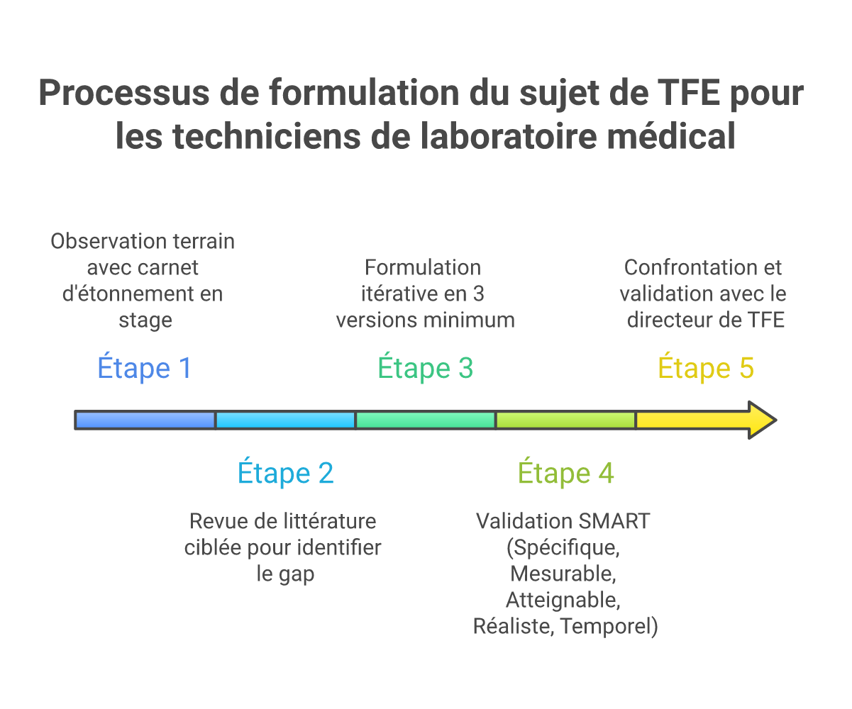 Infographie problématique tfe technicien laboratoire médical - Points clés et méthodologie