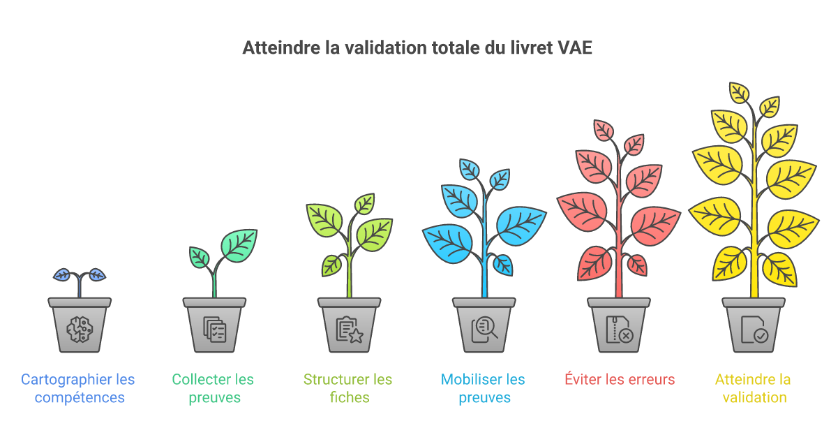 Infographie comment rédiger livret 2 vae comptabilité - Points clés et méthodologie