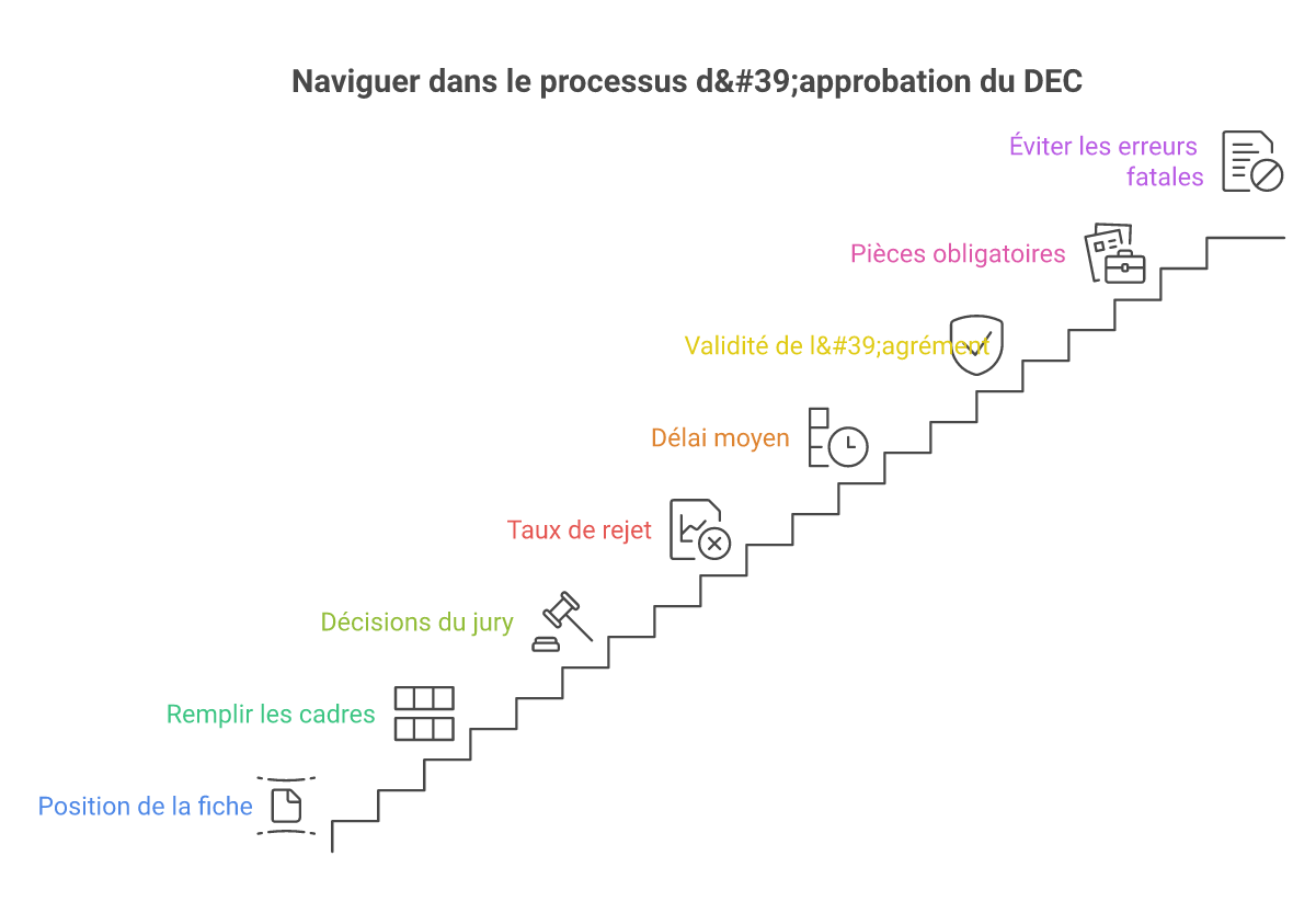 Infographie fiche agrément DEC - Points clés et méthodologie