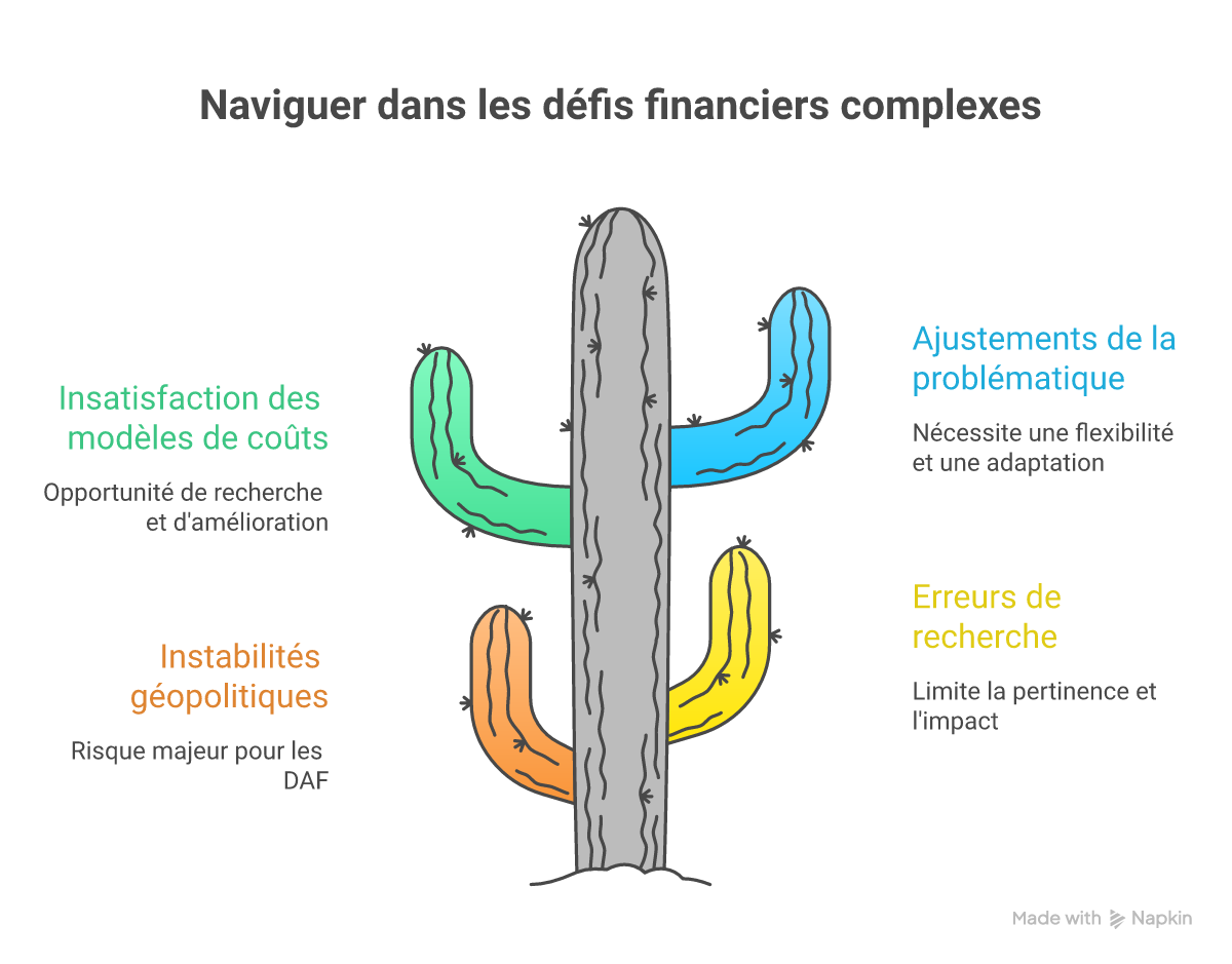 Infographie mémoire finance entreprise problématique - Points clés et méthodologie